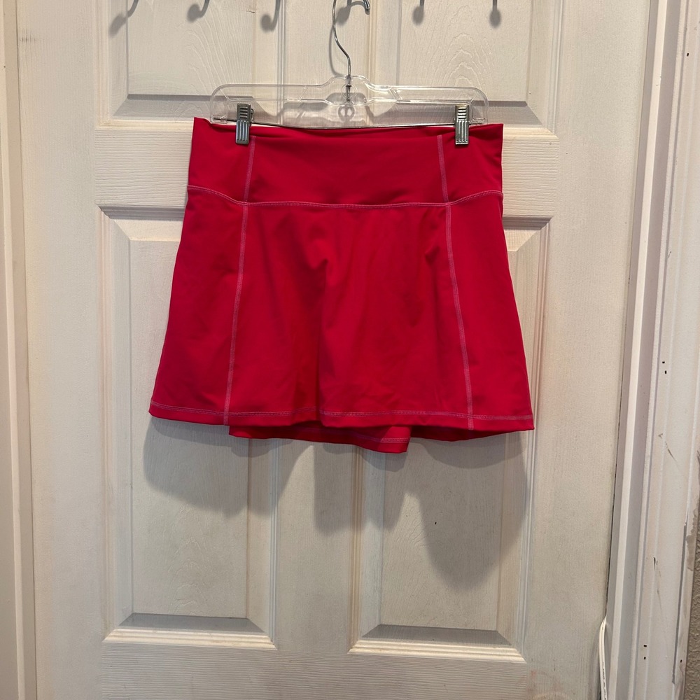 J.Crew Active Womens Pink Athletic Tennis Skort Skirt L Pickleball Golf Tennis